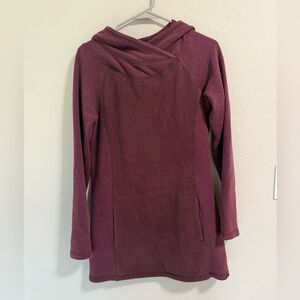prAna Cozy Up Tunic Hoodie Plum Size S